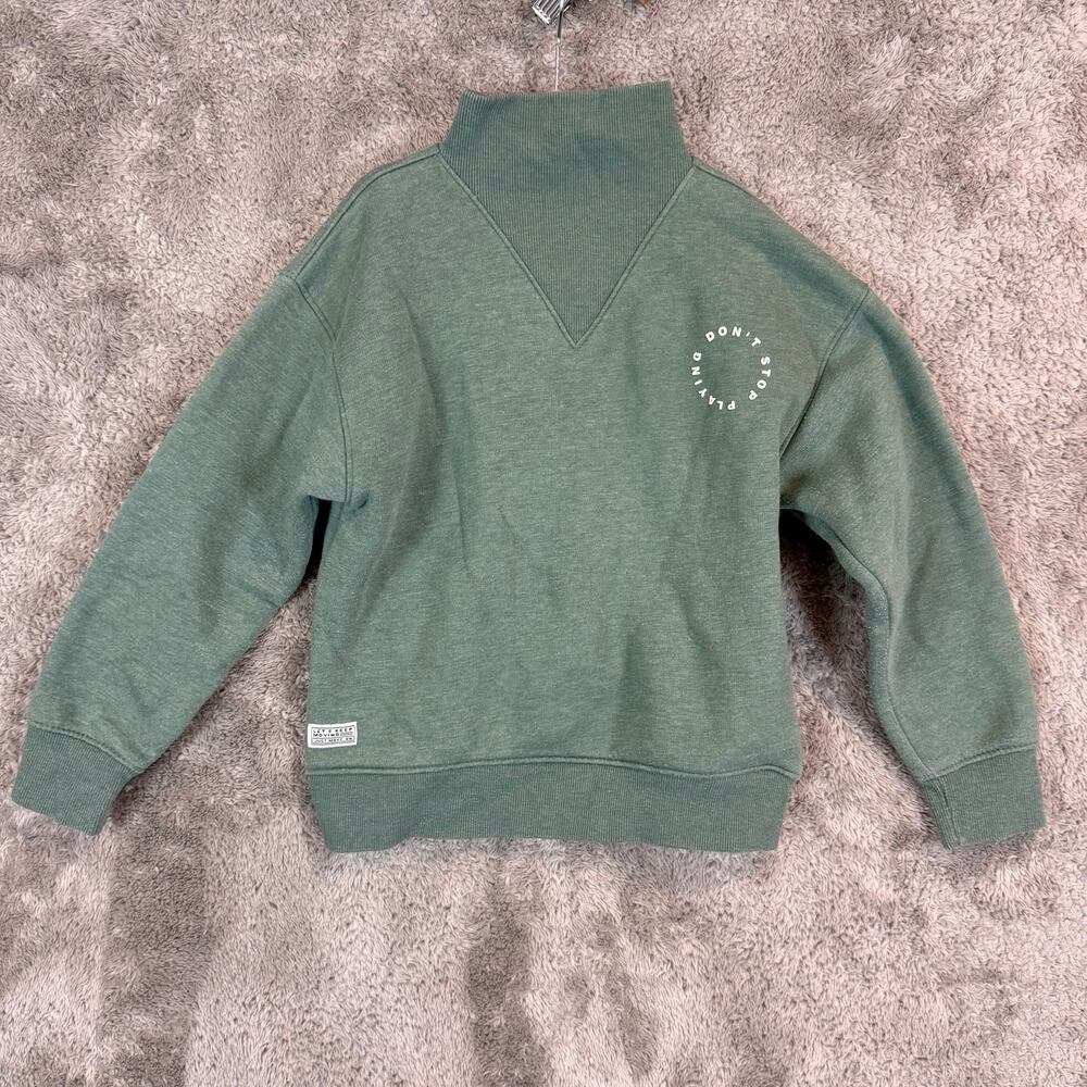 TAO Tape A L'oeil 8 Green Sweatshirt Mock Neck Green Boy Girl Don't Stop Playing